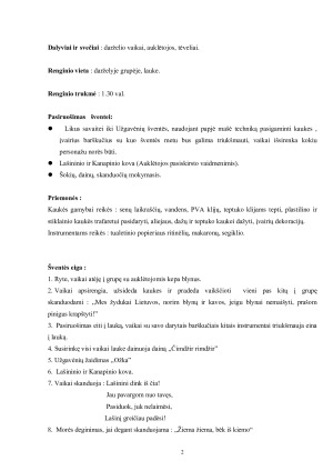 Užgavėnių scenarijus darželyje. Paveikslėlis 2