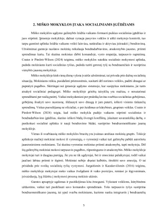  KAIP MIŠKO MOKYKLOS SISTEMA VEIKIA VAIKŲ EMOCINĘ GEROVĘ IR SOCIALINIUS ĮGŪDŽIUS . Paveikslėlis 5