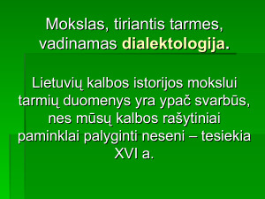 Lietuvių kalbos tarmės. Paveikslėlis 5