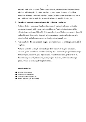 ODOS UŽDEGIMO SIMPTOMO MAŽINIMAS NAUDOJANT MAGNIO KONCENTRATĄ . Paveikslėlis 4