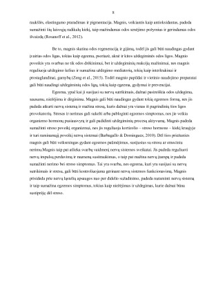  ODOS UŽDEGIMO SIMPTOMO MAŽINIMAS NAUDOJANT MAGNIO KONCENTRATĄ . Paveikslėlis 8