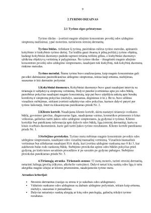  ODOS UŽDEGIMO SIMPTOMO MAŽINIMAS NAUDOJANT MAGNIO KONCENTRATĄ . Paveikslėlis 9