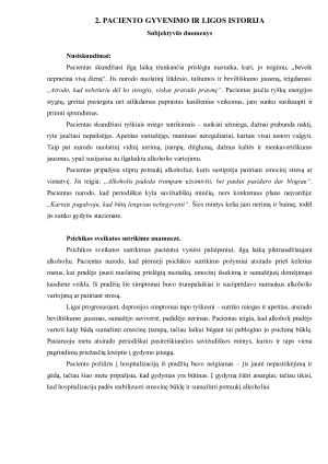 PACIENTO, SERGANČIO DEPRESIJA TURINT PRIKLAUSOMYBĘ SLAUGOS ISTORIJA. Paveikslėlis 4