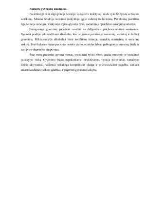 PACIENTO, SERGANČIO DEPRESIJA TURINT PRIKLAUSOMYBĘ SLAUGOS ISTORIJA. Paveikslėlis 5