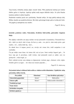 Sakinio dalys. Teorija ir užduotys. Paveikslėlis 5