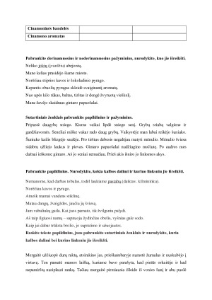 Sakinio dalys. Teorija ir užduotys. Paveikslėlis 6