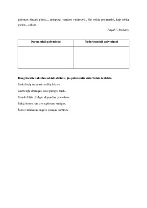 Sakinio dalys. Teorija ir užduotys. Paveikslėlis 9