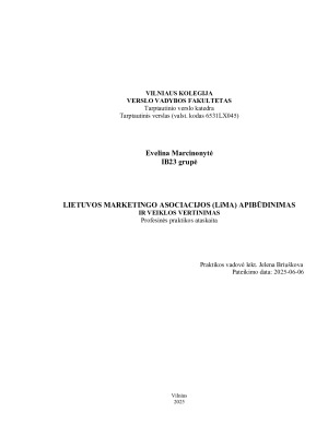 LIETUVOS MARKETINGO ASOCIACIJOS (LiMA) APIBŪDINIMAS IR VEIKLOS VERTINIMAS