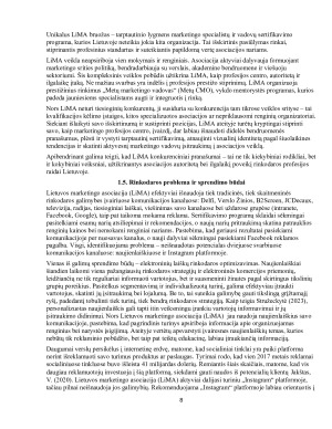 LIETUVOS MARKETINGO ASOCIACIJOS (LiMA) APIBŪDINIMAS IR VEIKLOS VERTINIMAS. Paveikslėlis 8