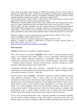 Senovės pasaulio valstybingumo idėjos ir formos: Rytų despotijos, Atėnų demokratija, Romos imperija. Paveikslėlis 3