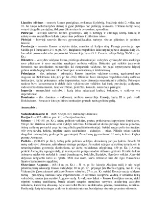 Senovės pasaulio valstybingumo idėjos ir formos: Rytų despotijos, Atėnų demokratija, Romos imperija. Paveikslėlis 6