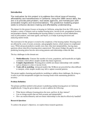 Machine learning report