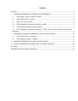 SANDĖLIAI IR TERMINALAI