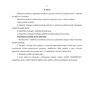 SANDĖLIAI IR TERMINALAI. Paveikslėlis 2