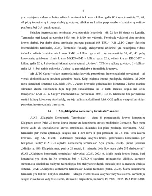 SANDĖLIAI IR TERMINALAI. Paveikslėlis 6