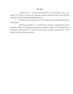 Jūrų transporto veiklos organizavimas. Aplinkosaugos reikalavimai. Maršruto sudarymas. Sąnaudų skaičiavimas. Paveikslėlis 7