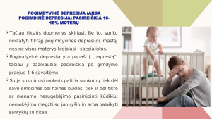 POGIMDYMINĖ DEPRESIJA. Paveikslėlis 2