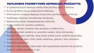 POGIMDYMINĖ DEPRESIJA. Paveikslėlis 5