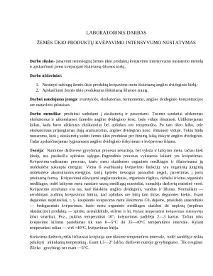 Žemės ūkio produktų kvėpavimo intensyvumo nustatymas