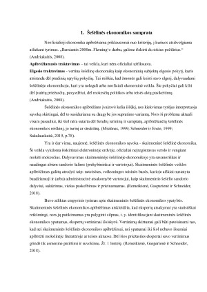 Šešėlinė ekonomika, jos formavimosi priežastys. Paveikslėlis 4