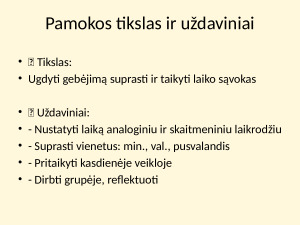  Laiko matavimas. Laikrodžiai 4kl. Paveikslėlis 3