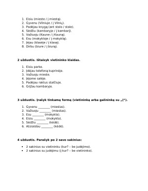 Vietininko vartojimo užduotys. Paveikslėlis 2