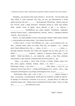 LIETUVIŲ KALBOS DIAGNOSTINIS TESTAS 9kl. Paveikslėlis 2