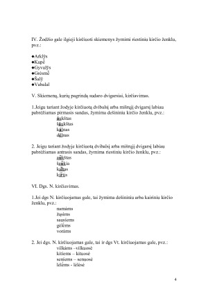 KIRČIAVIMO TAISYKLIŲ ĮTVIRTINIMAS IR KIRČIAVIMO PRATYBOS. Pamokos planas 10 kl. Paveikslėlis 4