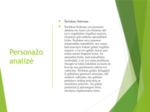 Šerlokas Holmsas. Personažo analizė. Paveikslėlis 2