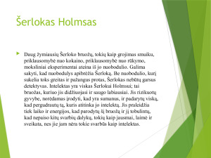 Šerlokas Holmsas. Personažo analizė. Paveikslėlis 7