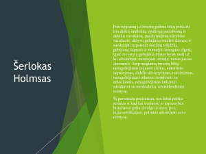 Šerlokas Holmsas. Personažo analizė. Paveikslėlis 8