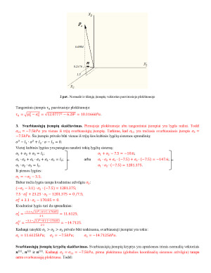 Įtempių būvis kūno taške. Paveikslėlis 3