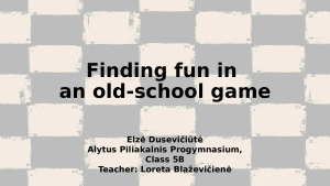 Finding fun in an old-school game