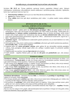 BAUDŽIAMĄJĄ ATSAKOMYBĘ ŠALINANČIOS APLINKYBĖS. Konspektas