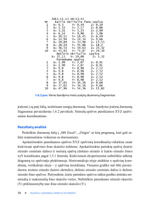 POJŪČIAI IR SUVOKIMAS. SPALVINIO REGĖJIMO TYRIMAS. Paveikslėlis 10