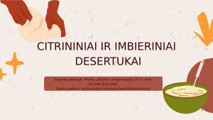 CITRININIAI IR IMBIERINIAI DESERTUKAI