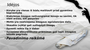 Balta Drobulė. Tematika, problematika. Paveikslėlis 4