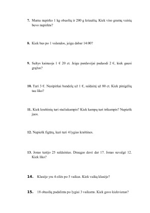 Papildomos užduotys 2 klasei. Paveikslėlis 4