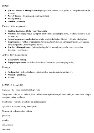 Lietuvių 11 kl  viešosios kalbos struktūra