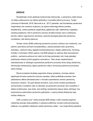 Pardavimo proceso tobulinimas UAB Locatory.com. Paveikslėlis 5