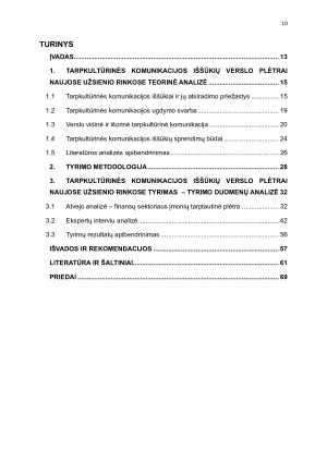 TARPKULTŪRINĖS KOMUNIKACIJOS IŠŠŪKIAI VERSLO PLĖTRAI NAUJOSE UŽSIENIO RINKOSE. Paveikslėlis 10
