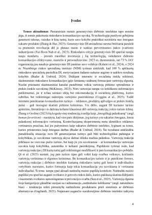 GENERATYVINIO DIRBTINIO INTELEKTO KURIAMŲ SKAITMENINIŲ RINKODAROS KOMUNIKACINIŲ ŽINUČIŲ POVEIKIS VARTOTOJO KETINIMUI PIRKTI NATŪRALIUS MAISTO PAPILDUS. Paveikslėlis 4
