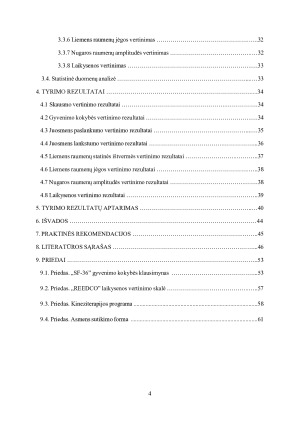 Kineziterapijos poveikis nugaros skausmo mažinimui, tarp sėdimą darbą dirbančių žmonių atvejo analizė. Paveikslėlis 4