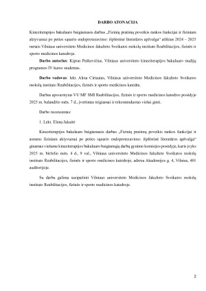 Fizinių pratimų poveikis rankos funkcijai ir asmens fiziniam aktyvumui po peties sąnario endoprotezavimo - išplėstinė literatūros apžvalga. Paveikslėlis 2