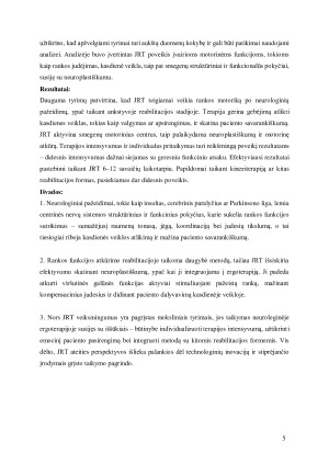 Judesių ribojimo terapijos poveikis patyrusių neurologinį pažeidimą rankos funkcijai - išplėstinė literatūros apžvalga. Paveikslėlis 6