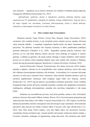 PRIEMONIŲ KOMPLEKSO SU MIGDOLINE RŪGŠTIMI IR VEIKLIĄJĄ MEDŽIAGA DMAE POVEIKIS FOTOSENĖJIMO PAVEIKTAI VEIDO ODAI. Paveikslėlis 10