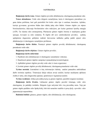 GINTARO RŪGŠTIES POVEIKIS DEHIDRATUOTAI, ELASTINGUMĄ PRARADUSIAI VEIDO ODAI. Paveikslėlis 4