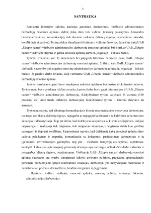 KLIENTŲ ELGESIO POVEIKIS UAB „UŽUPIO NAMAS“ VIEŠBUČIO ADMINISTRACIJOS DARBUOTOJŲ EMOCINEI APLINKAI. Paveikslėlis 3