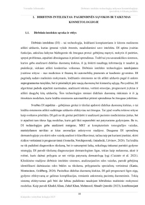 DIRBTINIO INTELEKTO TECHNOLOGIJŲ TAIKYMAS KOSMETOLOGIJOJE - SPECIALISTŲ IR KLIENTŲ POŽIŪRIS. Paveikslėlis 10