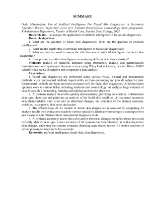 DIRBTINIO INTELEKTO TAIKYMAS VEIDO ODOS DIAGNOSTIKAI - SISTEMINĖ LITERATŪROS APŽVALGA. Paveikslėlis 3